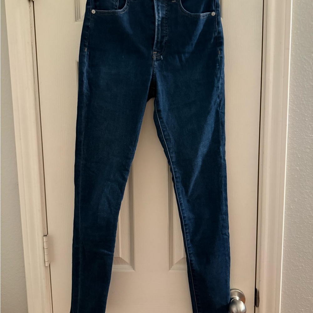 Express High-Rise Women’s skinny Jeans in Dark Blue